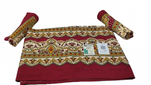 BEDSHEET JAIPUR PRINTED 72X100 2 PILLOW COVER